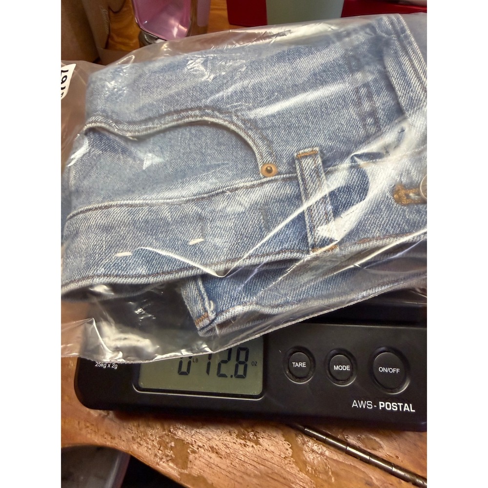 Madewell The Perfect Mid Length Jean Short Women 28 Blue Denim Raw Hem - Picture 7 of 11